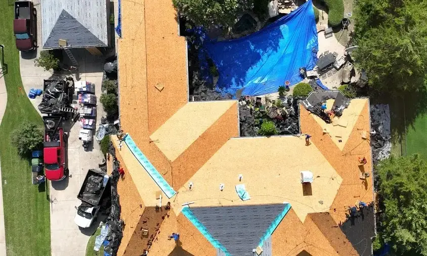 Professional Roof Repair being performed in Gardiner